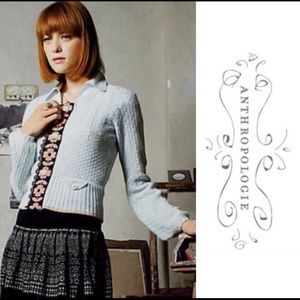 Anthropologie Moth Light Blue Cardigan
